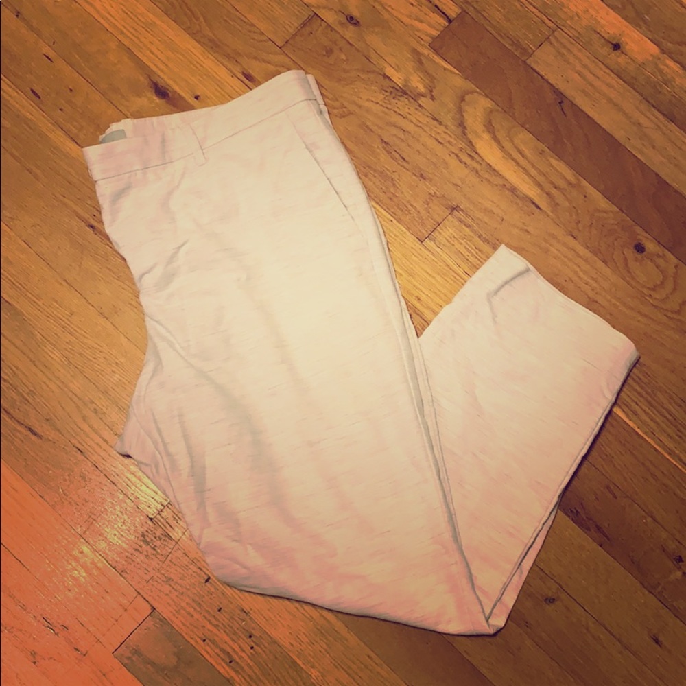 Ash Gray Slim Dress Pants